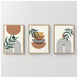 Πίνακας Mylen Pakoworld Τρίπτυχος με Ψηφιακή Εκτύπωση και Πλαίσιο 33x1.5x48εκ