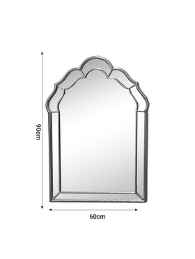 Καθρέπτης Xoton Inart Χρυσό Μέταλλο 60x3x90εκ