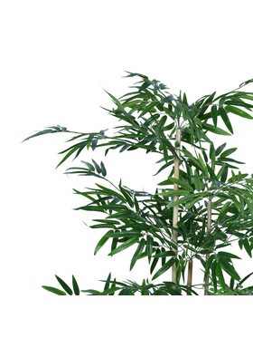 Διακοσμητικό Φυτό Bamboo σε Γλάστρα Inart Πράσινο pp Υ130εκ