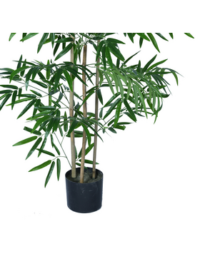 Διακοσμητικό Φυτό Bamboo σε Γλάστρα Inart Πράσινο pp Υ130εκ
