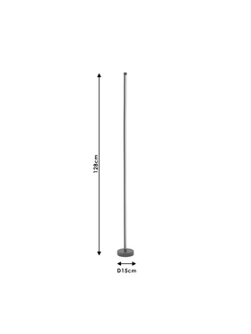 Φωτιστικό Δαπέδου pwl-1053 Pakoworld rgb led 20w Μαύρο 15x15x128εκ