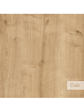 Κομοδίνο Johana Pakoworld Μαύρο-oak 45x40x50εκ