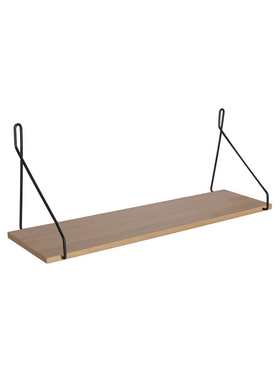 Ραφιέρα Τοίχου Tars Pakoworld Sonoma-Μαύρο 72x20x27εκ