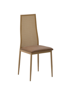 Καρέκλα Lasmipe Inart Καφέ pu-Rattan 40x49x96εκ