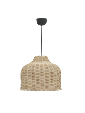 Φωτιστικό Οροφής Ziquel Inart Rattan σε Φυσική Απόχρωση Φ42x89εκ