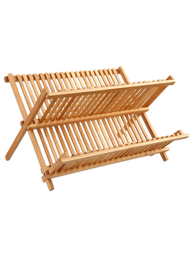 Πιατοθήκη Labon Pakoworld Bamboo Φυσικό 42.5x33.5x25.5εκ