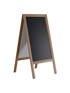 Stand Μενού Felex Pakoworld Καρυδί-Μαύρο 50x25x100εκ