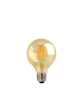 Λαμπτήρας led g80 Bulb Pakoworld 4w e27 3000k 200-220v Amber