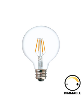 Λαμπτήρας led g95 Bulb Pakoworld Dimmable 4w e27 200-220v Clear