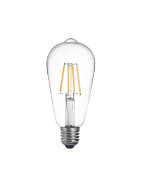 Λαμπτήρας led St64 Bulb Pakoworld 4w 3000k e27 Clear