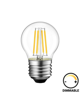 Λαμπτήρας led g45 Bulb Pakoworld Dimmable 4w e27 Clear