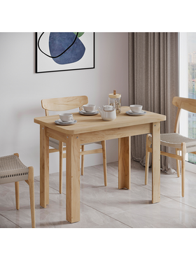 Τραπέζι Celeste Pakoworld Μελαμίνης σε oak Απόχρωση 100x60x73.5εκ