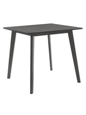 Tραπεζαρία Benson - Orlean Pakoworld σετ 5τμχ Rustic Grey - Ύφασμα Γκρι 80x80x75εκ