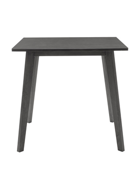 Tραπεζαρία Benson - Orlean Pakoworld σετ 5τμχ Rustic Grey - Ύφασμα Γκρι 80x80x75εκ