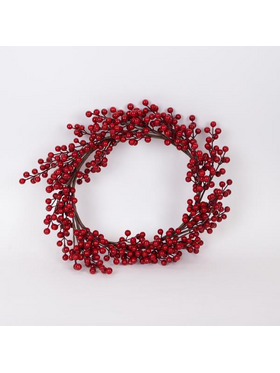 Στεφανι με Κοκκινα Berries, 45cm