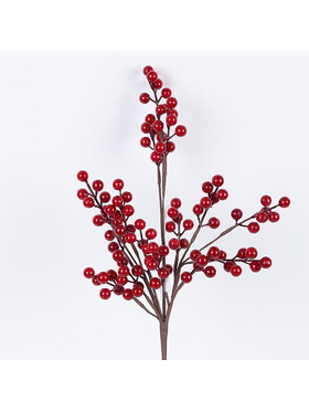 Κλαδι με Κοκκινα Berries, 46cm