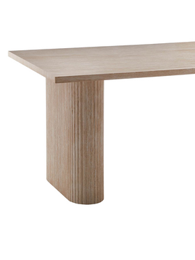 Τραπέζι Loozir Pakoworld mdf σε Φυσική Απόχρωση 180x90x75εκ