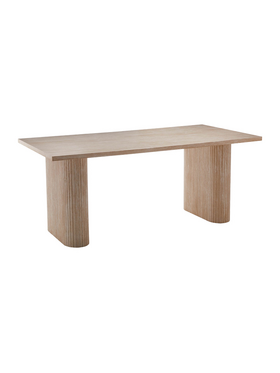 Τραπέζι Loozir Pakoworld mdf σε Φυσική Απόχρωση 180x90x75εκ