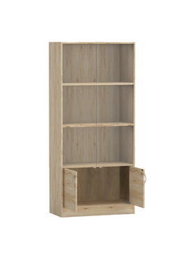 Βιβλιοθήκη Burcy Pakoworld oak 80x40x177εκ