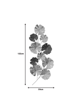 Διακοσμητικό Τοίχου Patrick Inart Μέταλλο σε Χρυσή-Μαύρη Απόχρωση 59x132x5.5εκ