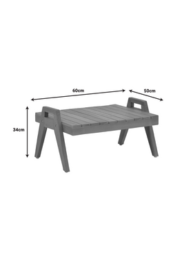 Τραπέζι Kally Pakoworld Teak Ξύλο σε Φυσική Απόχρωση 60x50x34εκ