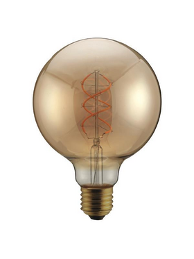 Λαμπα led g95 Filament "decor" 5w e27 1800k 220-240v Dimmable  Gold