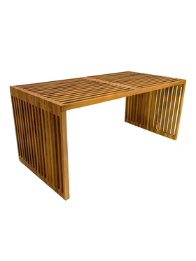 Τραπέζι Marlin Pakoworld Teak Ξύλο σε Φυσική Απόχρωση 100x50x45εκ