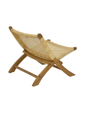 Καρέκλα Jerenze Pakoworld Φυσικό Teak Ξύλο-Rattan 65x78x68εκ