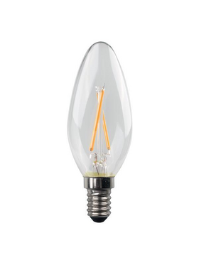 Λαμπα led Κερι Crossed Filament 5w e14 6500k 220-240v Clear 3τμχ