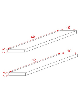 Ραφιέρα Τοίχου Tipina Pakoworld Pine Wood σε Φυσική Απόχρωση 50x8.5x4εκ