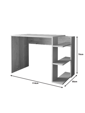 Γραφείο Εργασίας Toska Pakoworld σε Oak- Sandstone Απόχρωση 114x56x76εκ