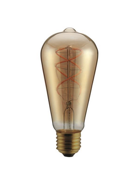 Λαμπα led St64 Filament "decor" 5w e27 2000k 220-240v Dimmable  Gold