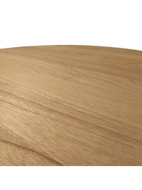 Τραπεζαρία Kalie-Kenda Pakoworld σετ 7τεμ σε Φυσική-Μπεζ Απόχρωση Φ80x75εκ