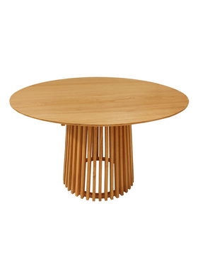 Τραπεζαρία Granny-Kenda Pakoworld σετ 5τεμ σε Φυσική-Μπεζ Απόχρωση Φ120x75εκ