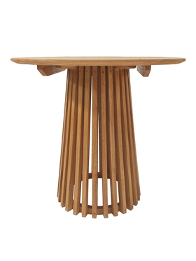 Τραπεζαρία Granny-Kenda Pakoworld σετ 3τεμ σε Φυσική-Μπεζ Απόχρωση Φ80x75εκ