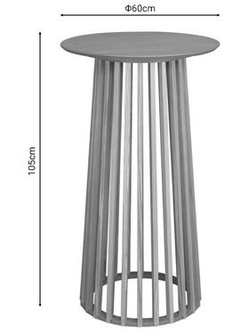 Τραπέζι Μπαρ Domonic Pakoworld mdf Φυσικό Φ60x105εκ