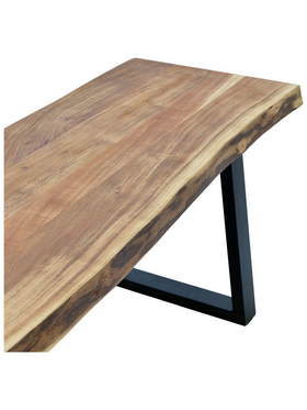 Παγκάκι Miles Slim Pakoworld  Μασίφ Ξύλο Ακακίας σε Φυσική Απόχρωση με Μαύρα Μεταλλικά Πόδια 160x40x45εκ Παγκάκι Miles Slim Pakoworld  Μασίφ Ξύλο Ακακίας σε Φυσική Απόχρωση με Μαύρα Μεταλλικά Πόδια 160x40x45εκ