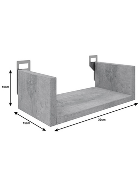 Ραφιέρα Τοίχου Derva Pakoworld σε oak Απόχρωση 30x15x10cm