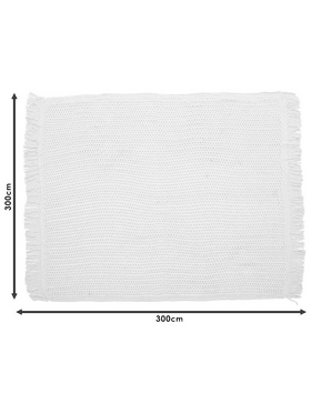 Δίχτυ Σκίασης Roof Pakoworld Μακραμέ Μπεζ 3.8x3m