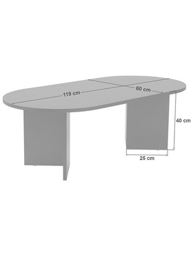 Τραπέζι Σαλονιού Tabletod Pakoworld σε Καρυδί Απόχρωση 119x60x40εκ