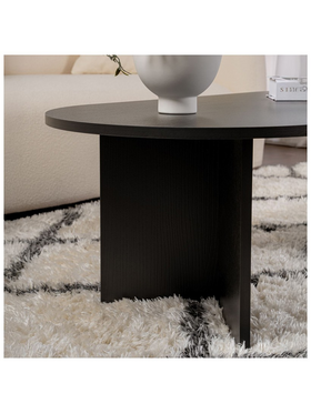 Τραπέζι Σαλονιού Tabletod Pakoworld σε Μαύρη Απόχρωση 119x60x40εκ