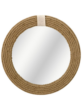 Καθρέπτης Rope Pakoworld Φυσικό 60x2x60εκ