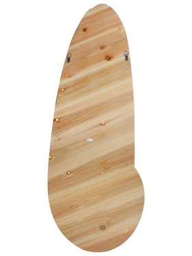 Καθρέπτης Οβάλ Marly Pakoworld mdf σε Φυσική Απόχρωση 50.5x4x127εκ