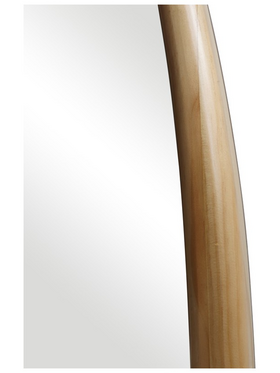 Καθρέπτης Οβάλ Marly Pakoworld mdf σε Φυσική Απόχρωση 50.5x4x127εκ