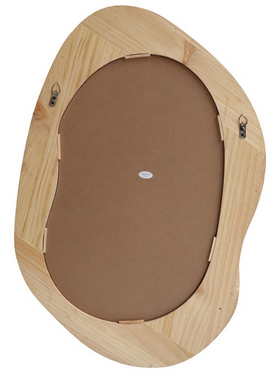 Καθρέπτης Οβάλ Enola Pakoworld mdf σε Φυσική Απόχρωση 54x2.5x80εκ