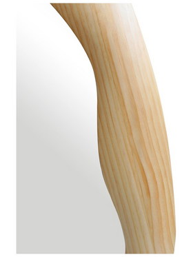 Καθρέπτης Οβάλ Enola Pakoworld mdf σε Φυσική Απόχρωση 54x2.5x80εκ