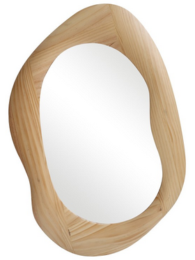 Καθρέπτης Οβάλ Enola Pakoworld mdf σε Φυσική Απόχρωση 54x2.5x80εκ
