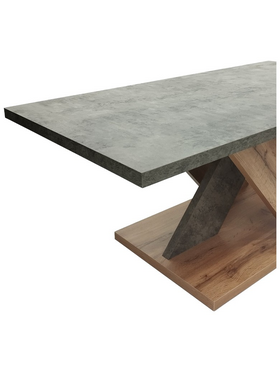 Τραπέζι Σαλονιού Solange Pakoworld σε Γκρι-Sonoma Απόχρωση 110x55x47.5εκ