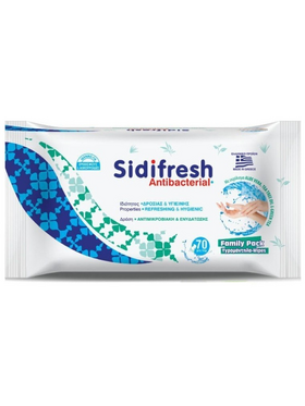 SidiFresh Antibacterial wet wipes 70pcs