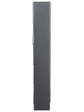 Βιβλιοθήκη Mini Tars Pakoworld  Ανθρακί-Μαύρο 50x22x150εκ